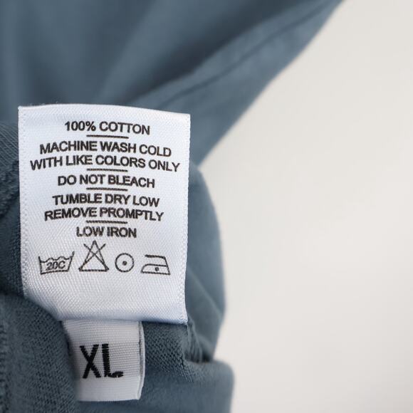 American Giant Men's Short Sleeve Pocket Tee Stormy Weather Blue Size XL NWOT - Picture 6 of 6